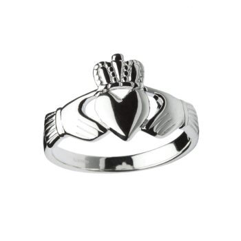 Gents Sterling Silver Claddagh Ring
