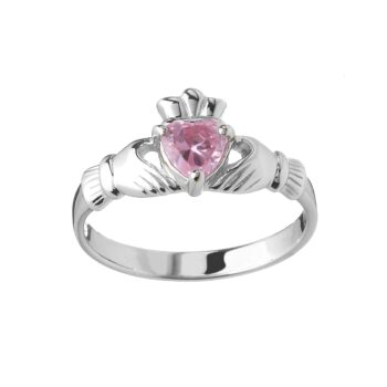 October Claddagh Birthstone Ring