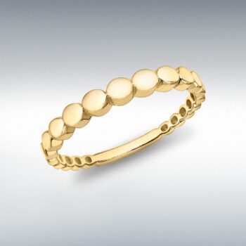 9ct Yellow Gold Graduated-Circles Ring