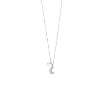 Sterling Silver Moon Pendant