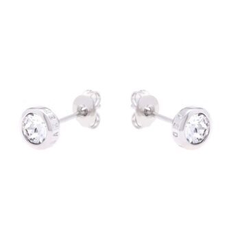 Ted Baker Silver Crystal Stud Earrings