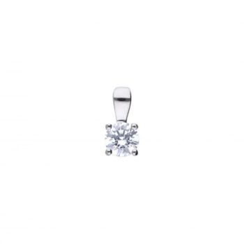 Diamonfire Four Claw 0.50ct Solitaire Pendant