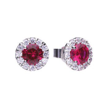Diamonfire Round Pave Stud Earrings