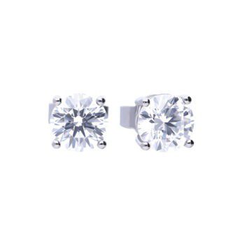 Diamonfire Four Claw Stud Earrings