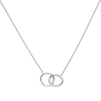 Diamonfire Interlocking Rings Necklace