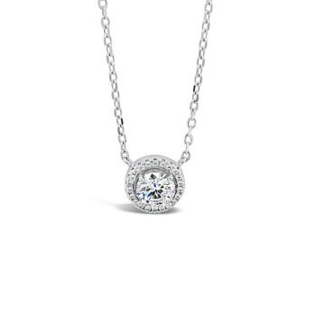 Absolute Sterling Silver Solitaire Pendant