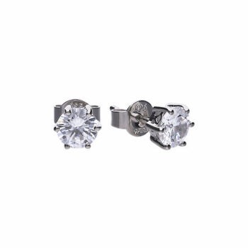 Diamonfire Claw Set 1.5ct Zirconia Solitaire Earrings