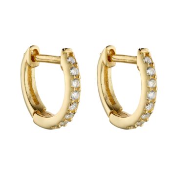 Yellow Gold Plated Hoop Earrings
