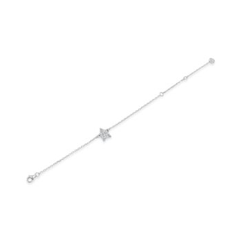 Absolute Kids Sterling Silver Pave Star Bracelet