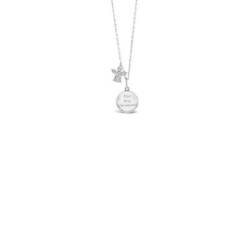 Absolute Silver Communion Disc with Angel Pendant