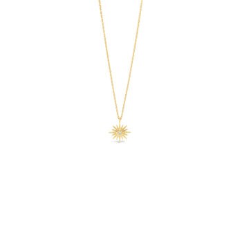 Absolute North Star Stone-Set Gold Necklace