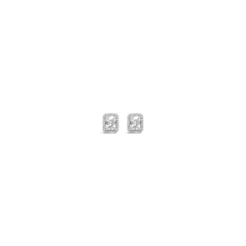 Absolute Silver Square Cubic Zirconia Cluster