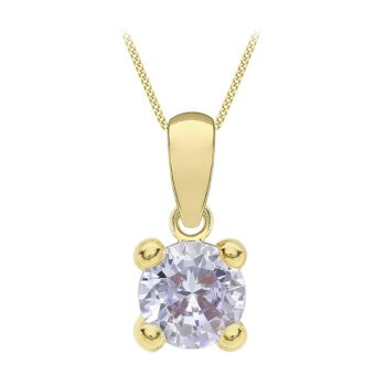 9ct Yellow Gold Alexandrite Pendant