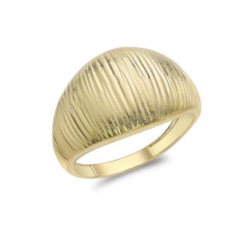 9ct Yellow Gold Dome Shape Ring