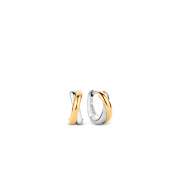 Ti Sento Milano Two-Tone Twist Hoop Earrings