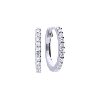 Diamonfire Cubic Zirconia Classic Small Creole Hoop Earrings