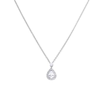 Diamonfire Cubic Zirconia Teardrop Pendant