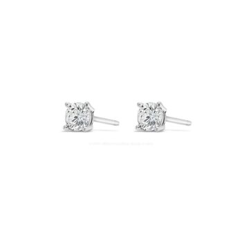 Absolute Sterling Silver Cubic Zirconia Stud Earring