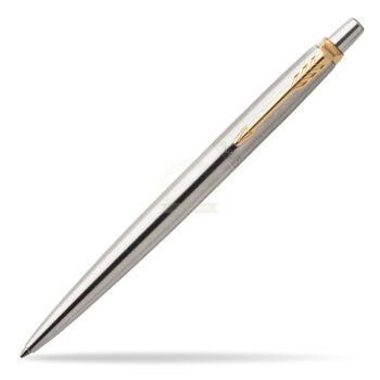Parker Jotter Stainless Steel Golden Finish Trim Ballpoint Pen