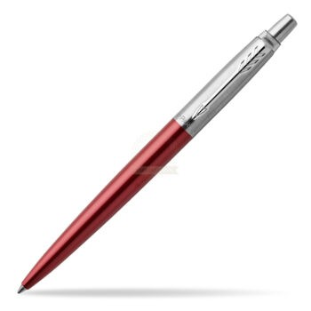 Parker Jotter Kensington Red Chrome Colour Trim Ballpoint Pen