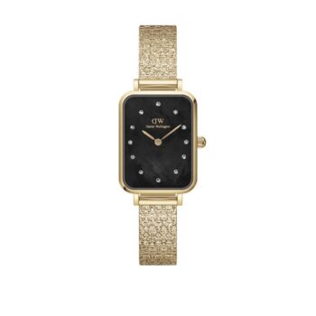 Daniel Wellington Quadro Gold Mother of Pearl Black