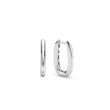 Ti Sento Milano Silver Oval Hoop Earrings
