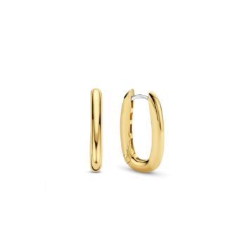 Ti Sento Milano Gold Plated Oval Hoop Earrings