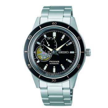 Seiko Gents Presage Automatic Dual Time Bracelet Watch