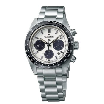 Seiko Gents Prospex Speedtimer Solar White Dial Chronograph Watch