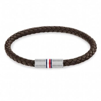 Tommy Hilfiger Gents Brown Leather Bracelet