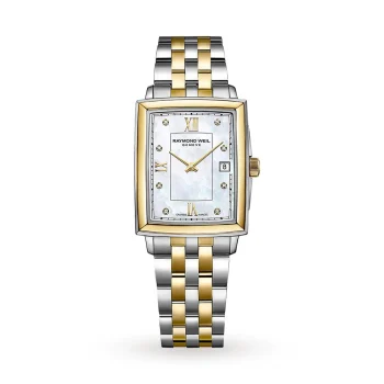 Raymond Weil Ladies Two-Tone Diamond Rectangular Toccata Watch