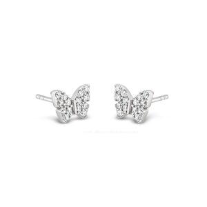 Absolute Kids Sterling Silver Butterfly Studs
