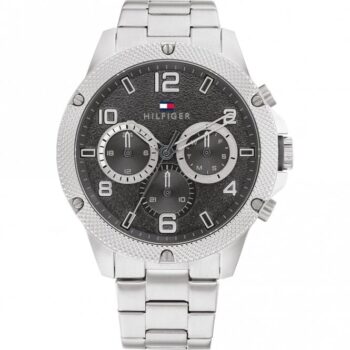 Tommy Hilfiger Gents Silver Strap Grey Dial Watch