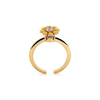 Newbridge Yellow Gold Flower Spinning Ring