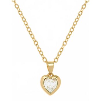 Ted Baker Gold Tone Crystal Heart Pendant