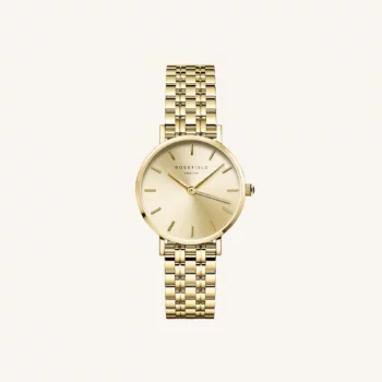 Rosefield Yellow Gold Small Edit Champagne Watch