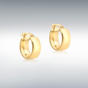 9ct Yellow Gold Chunky Hoop Earrings
