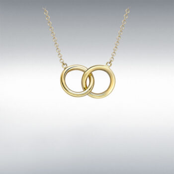 9ct Yellow Gold Interlocking Circles Pendant