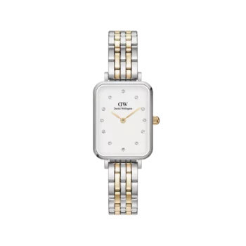 Daniel Wellington Ladies Two-Tone Quadro Lumie Watch