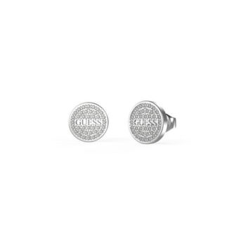Guess Silver Crystal Stud Earrings