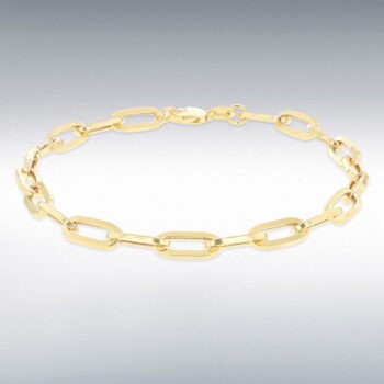 9ct Yellow Gold Paper Chain Bracelet