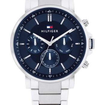 Tommy Hilfiger Gents Silver Bracelet Strap Navy Dial Watch