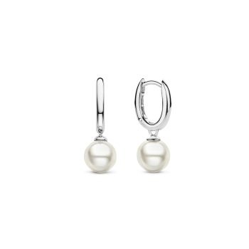 Ti Sento Milano Hoop with Pearl Charm Earrings