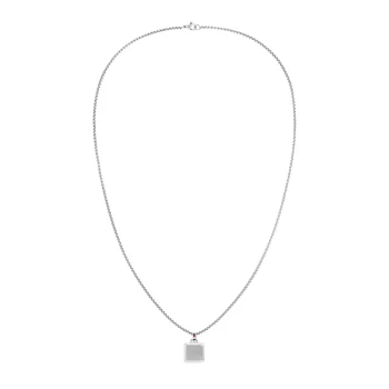 Tommy Hilfiger Gents Silver Tag Necklace