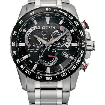Citizen Gents Perpetual Chronograph Black Dial Eco-Drive Watch