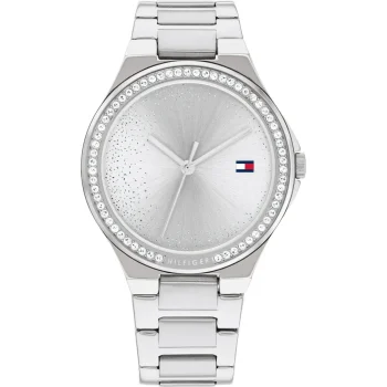 Tommy Hilfiger Ladies Silver Crystal Dial Watch