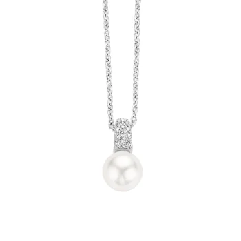 Ti Sento Milano Silver Pearl & Cubic Zirconia Pendant