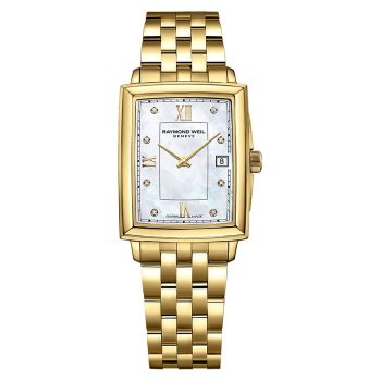 Raymond Weil Ladies Gold Rectangular Toccata Watch