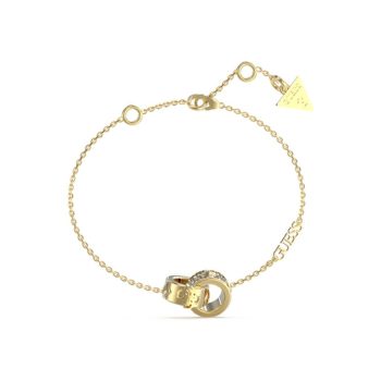 Guess Gold Interlocking Links Bracelet