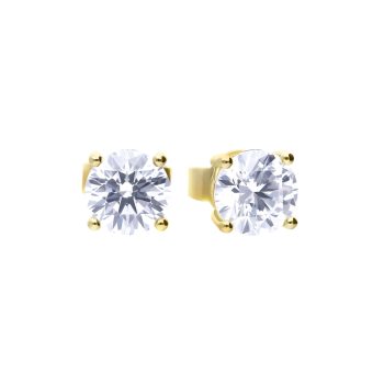 Diamonfire Yellow Gold 4 Claw 0.75ct Stud Earrings